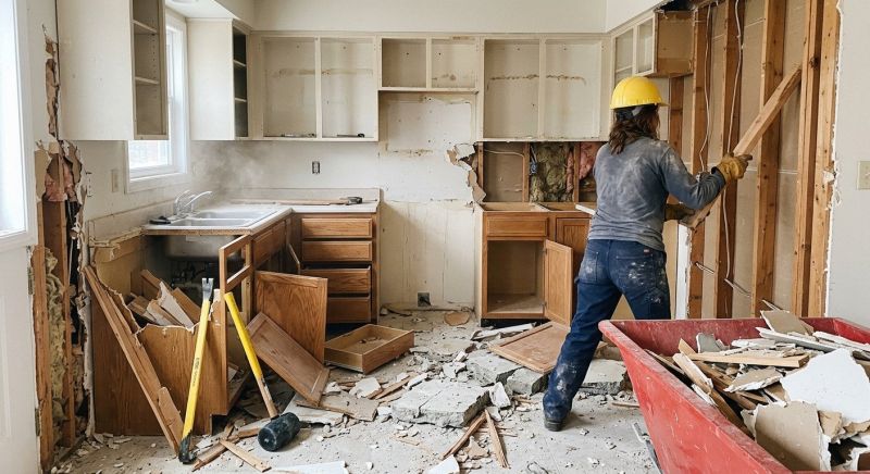 Kitchen Wall Demolition Service